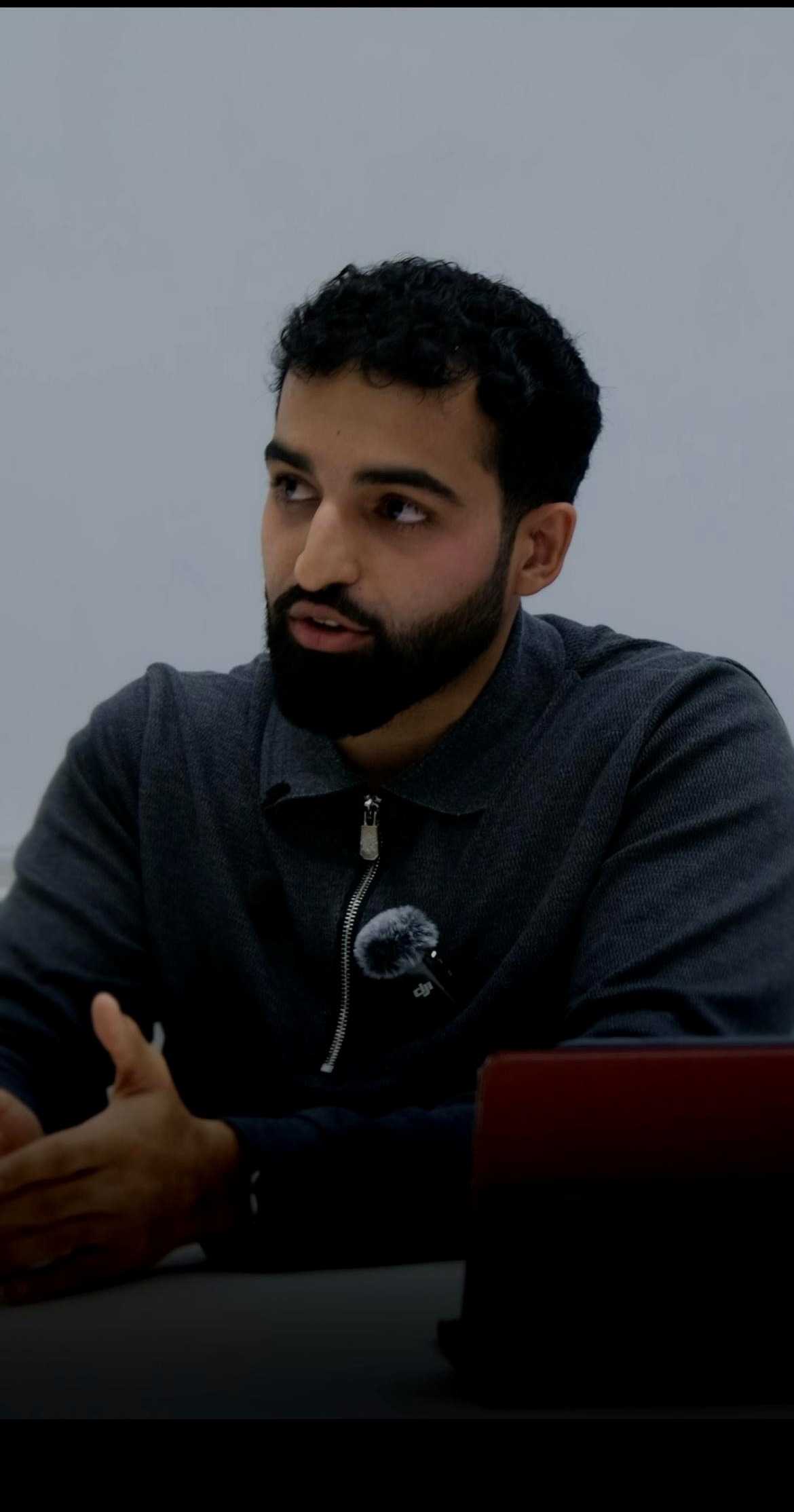 Dr Daanish speaking on camera